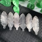 Rose Quartz Feather Crystal Feather Carving