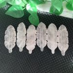 Rose Quartz Feather Crystal Feather Carving