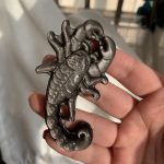 Silver Obsidian Golden Obsidian Scorpion Animal Zodiac Carving