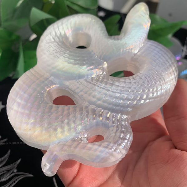 Angel Aura Coated Snake Animal Carving