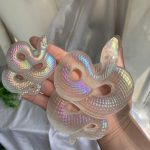 Angel Aura Coated Snake Animal Carving