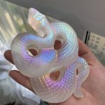 Angel Aura Coated Snake Animal Carving