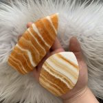 Banded Orange Calcite Point Freeform