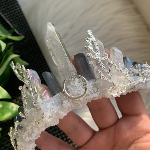 Aura Coated Quartz Mermaid Crown