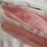 Big Rose Quartz Point Tower With Free Stand