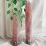 Big Rose Quartz Point Tower With Free Stand