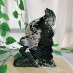 Moss Agate Butterfly Fairy Crystal Butterfly Fairy Carving