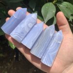 Blue Lace Agate Point Tower