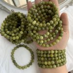 8mm Crystal Stones Bracelet Mutil Material Round Beads Bracelets