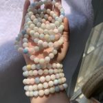 8mm Crystal Stones Bracelet Mutil Material Round Beads Bracelets