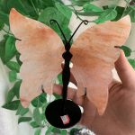 Crystal Butterfly Wing With Stand