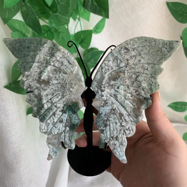 Crystal Butterfly Wing With Stand