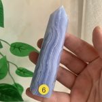 Blue Lace Agate Point Tower