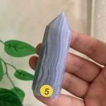 Blue Lace Agate Point Tower