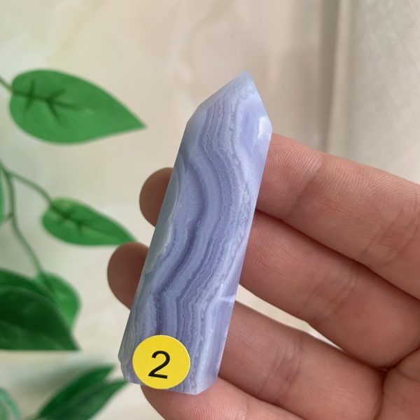 Blue Lace Agate Point Tower