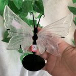 Small Crystal Butterfly Wing With Stand