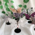 Small Crystal Butterfly Wing With Stand