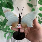 Small Crystal Butterfly Wing With Stand