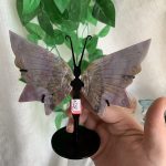 Small Crystal Butterfly Wing With Stand