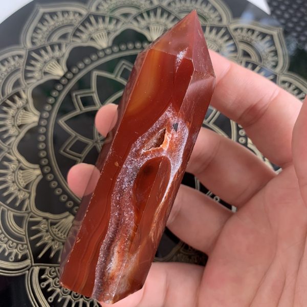 Red Agate Point Tower Carnelian Tower Crystal Tower