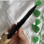 Raw Obsidian Knife Blade - Hand Made Knapped "Dragon Glass"