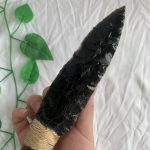 Raw Obsidian Knife Blade - Hand Made Knapped "Dragon Glass"