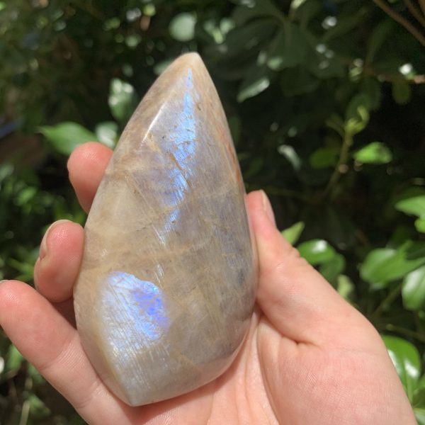 Flashy Moonstone Sunstone Point Freeform