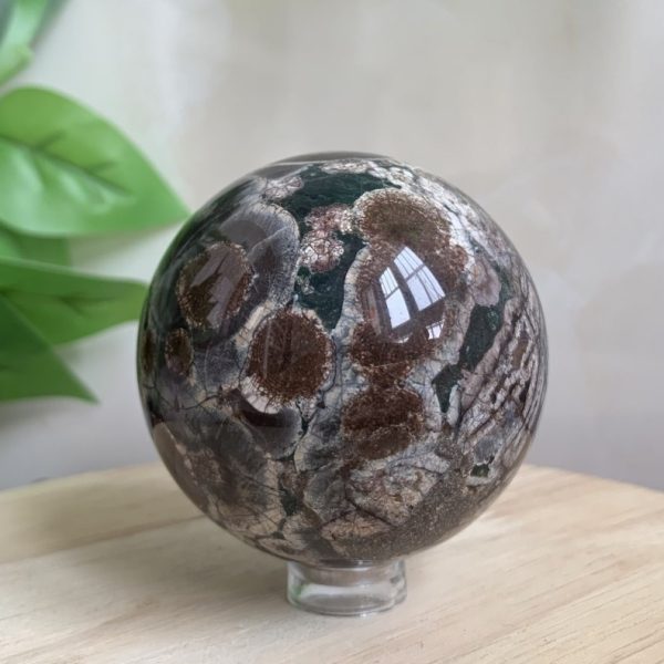 conew_rhyolite green flower jasper sphere 120 (2)[1]