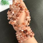 8mm Crystal Stones Bracelet Mutil Material Round Beads Bracelets