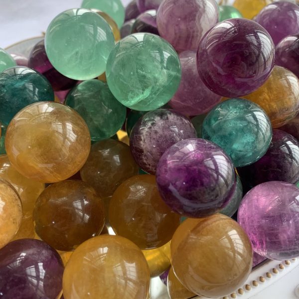 Mini Colorful Fluorite Sphere Ball