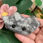 Cute Crystal Hedgehog Carving