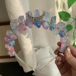 Aura Crystal Crown Colorful Coated Quartz Headpiece Crystal Crown Headband