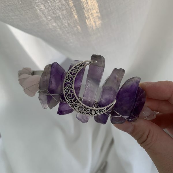 amethyst rose quartz tiara rock crystal wholesale (6)