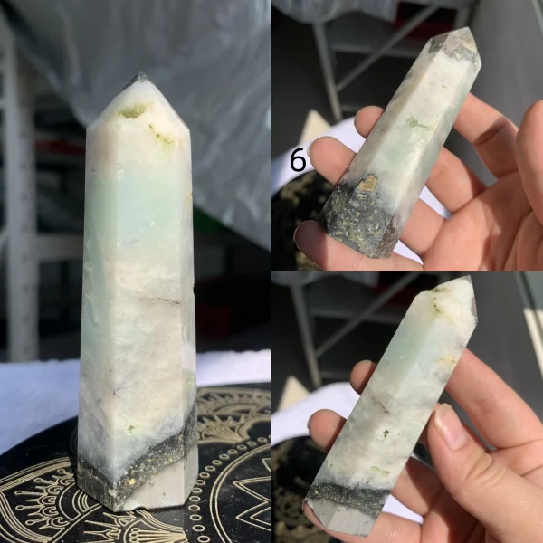 Sky Blue Amazonite Point Tower