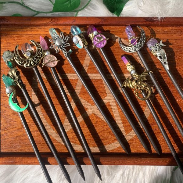 Crystal Magic Wand Small Handmade Crystal Magic Wand Cosplay Magic Wand Witches Wand Party Wand Wizard Tools