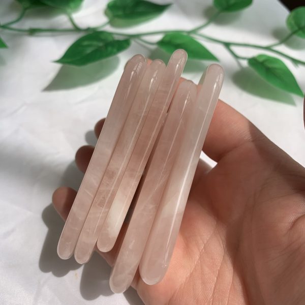 Rose Quartz Gua sha Massage Tool Crystal Guasha Board For Face Body Gift