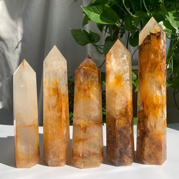 Big Golden Healer Quartz Point Tower