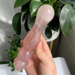 Goddess Wand Rose Quartz Yoni Wand Crystal Pleasure Wand