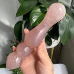 Goddess Wand Rose Quartz Yoni Wand Crystal Pleasure Wand