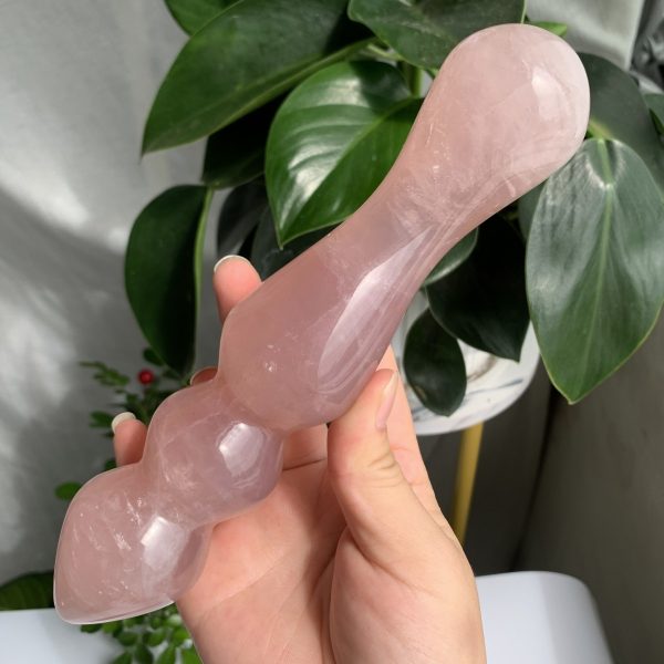 Goddess Wand Rose Quartz Yoni Wand Crystal Pleasure Wand