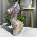 Moss Agate Female Body Ocean Jasper XL Crystal Goddess Lady Model 7inch