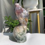 Moss Agate Female Body Ocean Jasper XL Crystal Goddess Lady Model 7inch