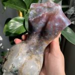 Moss Agate Female Body Ocean Jasper XL Crystal Goddess Lady Model 7inch