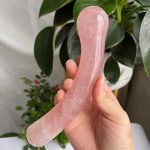 Rose Quartz Yoni Wand Sphere End Pleasure Massage Wand