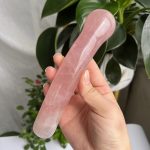 Rose Quartz Yoni Wand Sphere End Pleasure Massage Wand