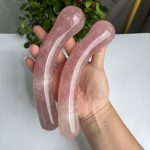 Rose Quartz Yoni Wand Sphere End Pleasure Massage Wand