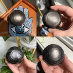 Silver Sheen Obsidian Sphere Ball