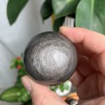 Silver Sheen Obsidian Sphere Ball