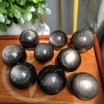 Silver Sheen Obsidian Sphere Ball