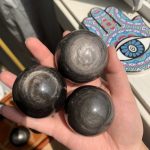 Silver Sheen Obsidian Sphere Ball